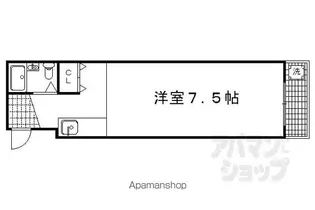 シャトーフロントナック【2階】の間取り