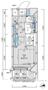 メインステージ横濱阪東橋【907号室号室】の間取り