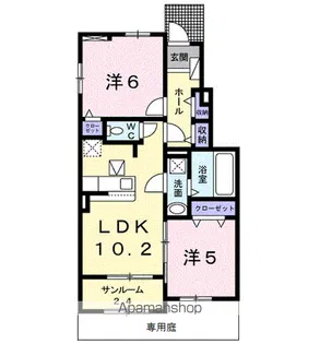ネオ ブルック【1階】の間取り