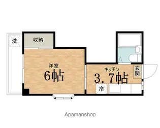 栃木屋コーポ【3階】の間取り