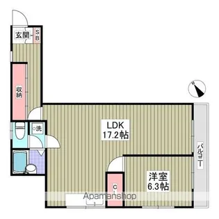 メゾンド・ビューティー【2階】の間取り