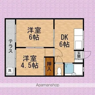 プリンス新座【1階】の間取り