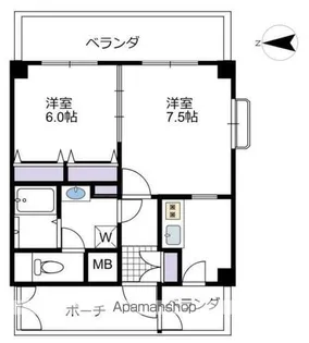 日神パレステージ新宿御苑【7階】の間取り