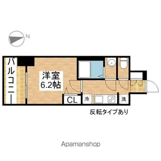 プレサンス新栄ユリシス【7階】の間取り