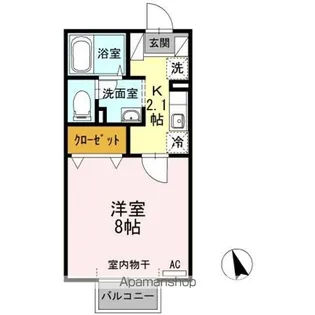 ヴィクトワール【102号室】の間取り