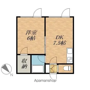 北海道広尾郡大樹町鏡町【アパート】の間取り