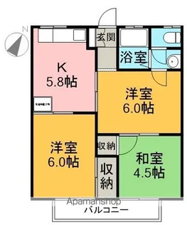 サンシティ森島【202号室】の間取り