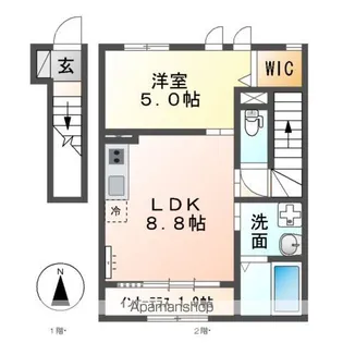 パルク名城【203号室】の間取り