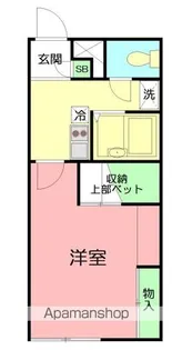 レオパレスグルーテンA【1階】の間取り