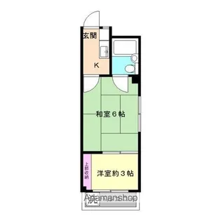 コーポシルク【202号室】の間取り