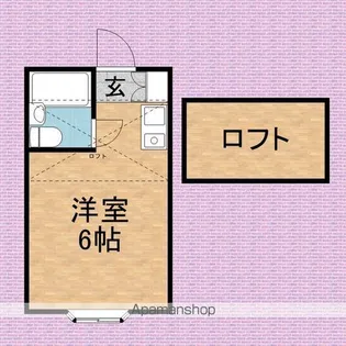 ホワイトヴィラ新河岸【2階】の間取り