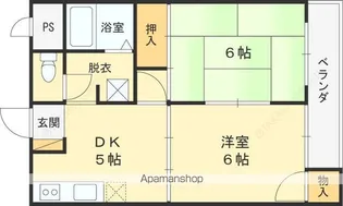 カセイハイツ【3階】の間取り