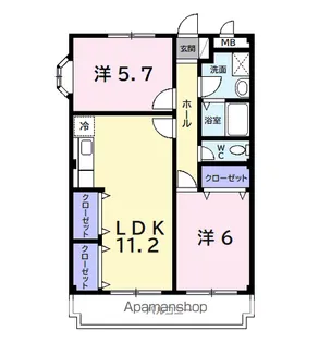 バードヒルズワダ【3階】の間取り