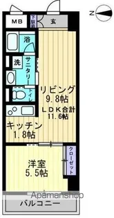 アルファレガロ中央町【14階】の間取り