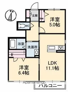 シャーメゾン白金【1階】の間取り