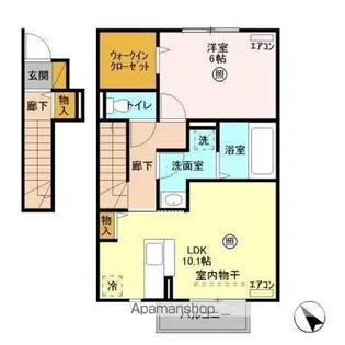 チェスナット【2階】の間取り