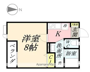 ARROWS SQUARE今保C棟【2階】の間取り