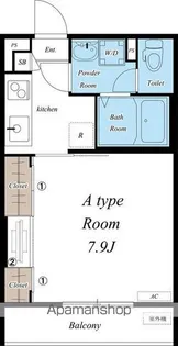 リブリ・グランハイム新検見川【1階】の間取り