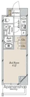COCOーCHILL KAMEARI【6階】の間取り