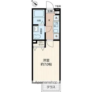 パステール・グラン桜木【1階】の間取り