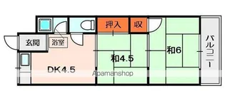 東山コーポ【1階】の間取り