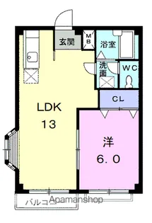 コーポサケンⅡ【2階】の間取り