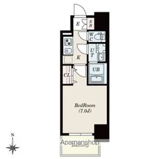S-RESIDENCE尾頭橋clarity【6階】の間取り