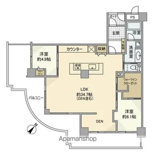 プローラ津田沼【14階】の間取り