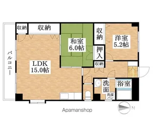 グリーンシティ岩倉【2階】の間取り