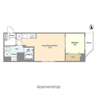 アルファコート東あずま【5階】の間取り