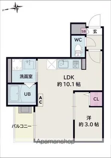 Jack korakuⅠ【3階】の間取り