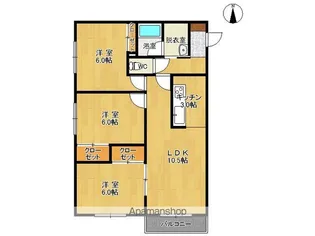 アビタヤマコ【2階】の間取り