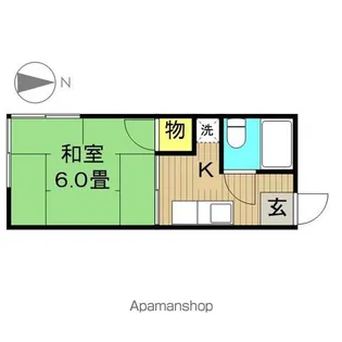 シティハイムコスモス【2階】の間取り