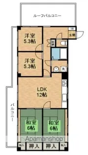 三高・サンスクエア【3階】の間取り