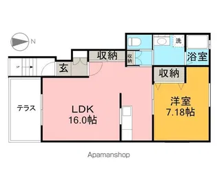 プチロジェ清原台Ⅰ【1階】の間取り