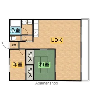 恵風マンション【2階】の間取り