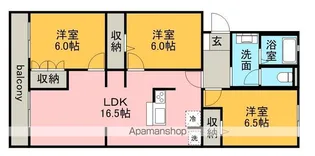 レジデンス内浦【1階】の間取り