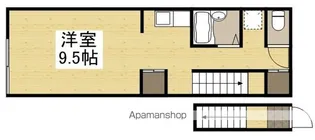 レアル南方Ⅱ【2階】の間取り