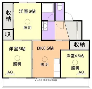 80HILLS八代Ⅰ【104号室】の間取り