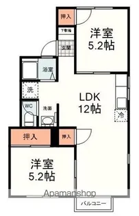 グリーンハイツ押切A【201号室】の間取り