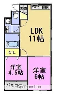 ハイム高砂【603号室】の間取り