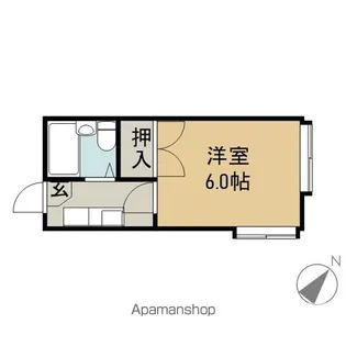ワンセルフ【101号室】の間取り