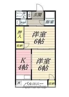 コーポ扇荘【2階】の間取り