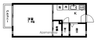 1Kの間取り画像