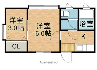メゾン・ド・K−Ⅰ【201号室】の間取り