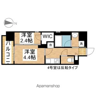 シーズンフラッツ矢場【6階】の間取り