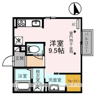 ジェンティーレS【2階】の間取り