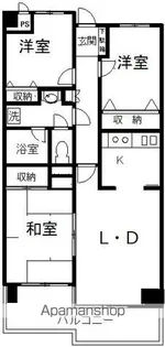 ベイサイドマンションブルースカイ【9階】の間取り