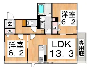 DEMEURE CRECIA Ⅰ【1階】の間取り