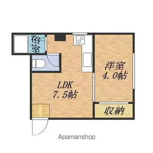 シャネルビル【303号室】の間取り